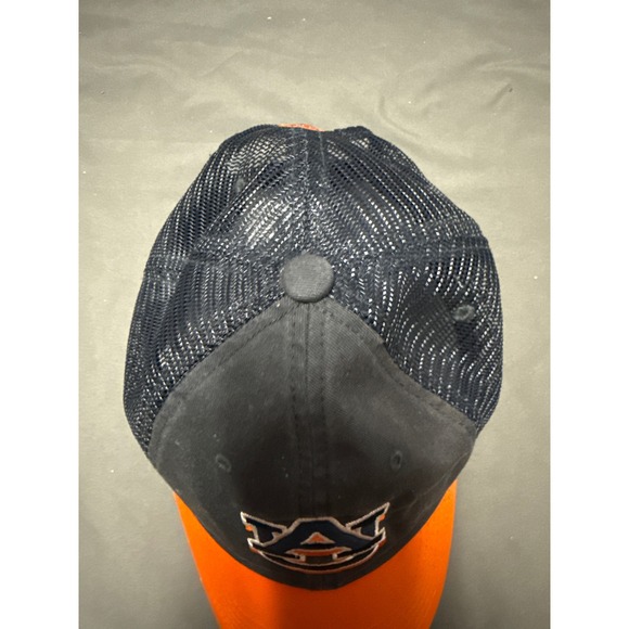 Auburn Tigers Captivating Headwear Mesh Trucker Hat Snapback Navy Orange AU Logo - Picture 4 of 8